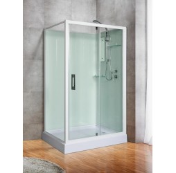 Душевая кабина River TANA Б/К 120х90 без крыши, матовое стекло, профиль хром матовый