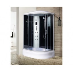 Душевая кабина River DUNAY 120х80 тонированное стекло, профиль хром матовый, левая