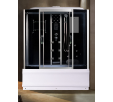 Душевая кабина River WISLA 170х80 тонированное стекло, профиль хром матовый