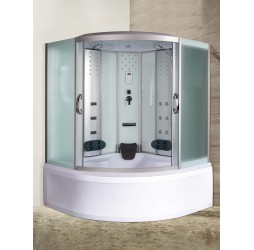 Душевая кабина River TEMZA 150х150 матовое стекло, профиль хром матовый