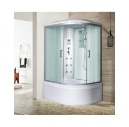 Душевая кабина River DUNAY 110х80 матовое стекло, профиль хром матовый, левая