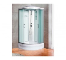 Душевая кабина River DESNA 80х80 матовое стекло, профиль хром матовый