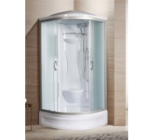 Душевая кабина River REIN 80х80 матовое стекло, профиль хром матовый