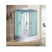 Душевая кабина River DESNA 100х80 матовое стекло, профиль хром матовый,правая