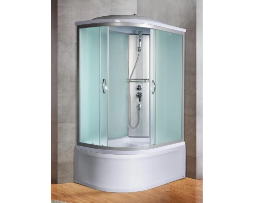 Душевая кабина River NARA 110х80 матовое стекло, профиль хром матовый, правая