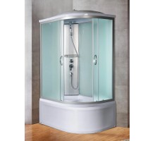Душевая кабина River NARA 110х80 матовое стекло, профиль хром матовый, левая