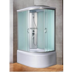 Душевая кабина River NARA 110х80 матовое стекло, профиль хром матовый, левая