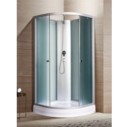 Душевая кабина River NARA LIGHT Б/К 90х90 без крыши. матовое стекло, профиль хром матовый