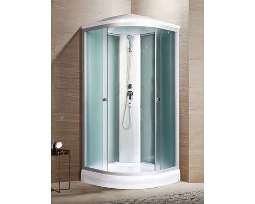 Душевая кабина River NARA LIGHT 90х90 матовое стекло, профиль хром матовый