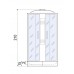 Душевая кабина River NARA LIGHT 90х90 матовое стекло, профиль хром матовый