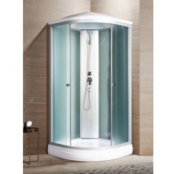 Душевая кабина River NARA LIGHT 100х100 матовое стекло, профиль хром матовый