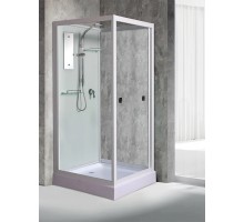 Душевая кабина River MOERO Б/К  70х73 без крыши, матовое стекло, профиль хром матовый