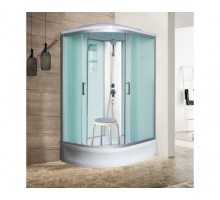 Душевая кабина River DESNA 120х90 матовое стекло, профиль хром матовый,правая