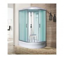 Душевая кабина River DESNA 120х90 матовое стекло, профиль хром матовый,левая