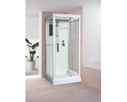 Душевая кабина River TANA 100х100 матовое стекло, профиль хром матовый