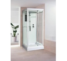 Душевая кабина River TANA 80х80 матовое стекло, профиль хром матовый