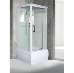 Душевая кабина River TANA 90х90 матовое стекло, профиль хром матовый