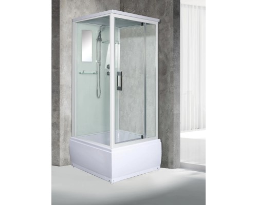 Душевая кабина River TANA 90х90 матовое стекло, профиль хром матовый