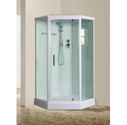Душевая кабина River PENTA 100х100, матовое стекло, профиль хром матовый