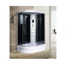 Душевая кабина River DUNAY 120х90 тонированное стекло, профиль хром матовый, правая