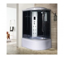 Душевая кабина River DUNAY 120х90 тонированное стекло, профиль хром матовый, левая