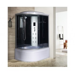 Душевая кабина River DUNAY 120х90 тонированное стекло, профиль хром матовый, правая