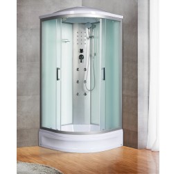 Душевая кабина River DUNAY 80х80 матовое стекло, профиль хром матовый