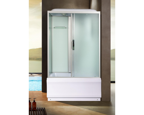 Душевая кабина River VITIM 120х80 матовое стекло, профиль хром матовый