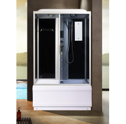 Душевая кабина River VITIM 120х80 тонированное стекло, профиль хром матовый