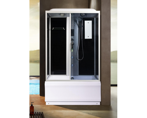 Душевая кабина River VITIM 120х80 тонированное стекло, профиль хром матовый