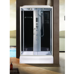 Душевая кабина River VITIM 120х80 тонированное стекло, профиль хром матовый