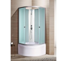 Душевая кабина River NARA LIGHT Б/К 90х90 без крыши. матовое стекло, профиль хром матовый