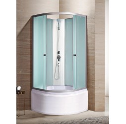 Душевая кабина River NARA LIGHT Б/К 90х90 без крыши. матовое стекло, профиль хром матовый