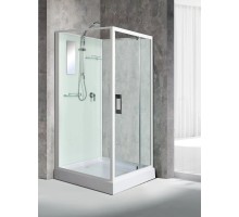 Душевая кабина River TANA Б/К 70х70 без крыши,матовое стекло, профиль хром матовый