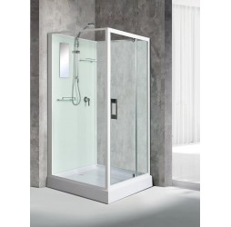 Душевая кабина River TANA Б/К 70х70 без крыши,матовое стекло, профиль хром матовый