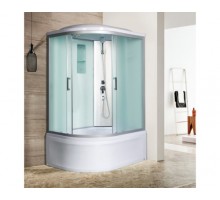 Душевая кабина River DESNA XL 100х80 матовое стекло, профиль хром матовый,правая