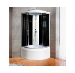 Душевая кабина River Desna XL 100x100 10000006148 стекло тонированное, профиль матовый хром