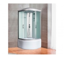 Душевая кабина River DESNA XL 100х100 матовое стекло, профиль хром матовый