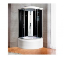 Душевая кабина River DESNA XL 90х90 тонированное стекло, профиль хром матовый