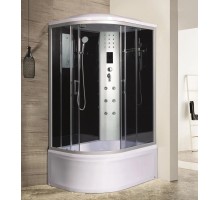 Душевая кабина River DUNAY XL 120х90 тонированное стекло, профиль хром матовый, правая