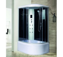 Душевая кабина River DUNAY XL 120х90 тонированное стекло, профиль хром матовый, левая