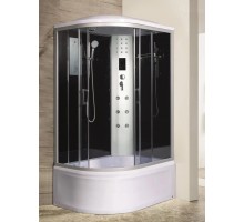 Душевая кабина River DUNAY XL 120х80 тонированное стекло, профиль хром матовый, правая