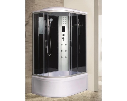 Душевая кабина River DUNAY XL 120х90 матовое стекло, профиль хром матовый, левая