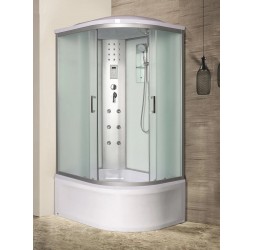 Душевая кабина River DUNAY XL 110х80 матовое стекло, профиль хром матовый, левая