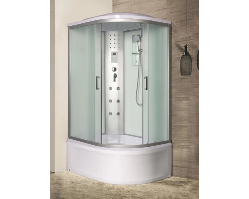 Душевая кабина River DUNAY XL 110х80 матовое стекло, профиль хром матовый, левая