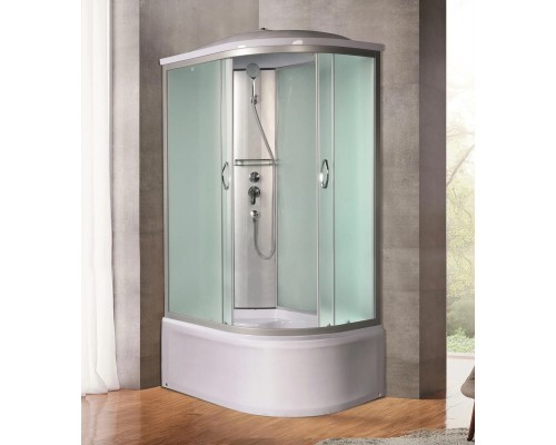 Душевая кабина River NARA XL 110х80 матовое стекло, профиль хром матовый, левая