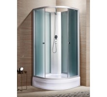 Душевая кабина River NARA LIGHT XL Б/К 80х80 без крыши, матовое стекло, профиль хром матовый