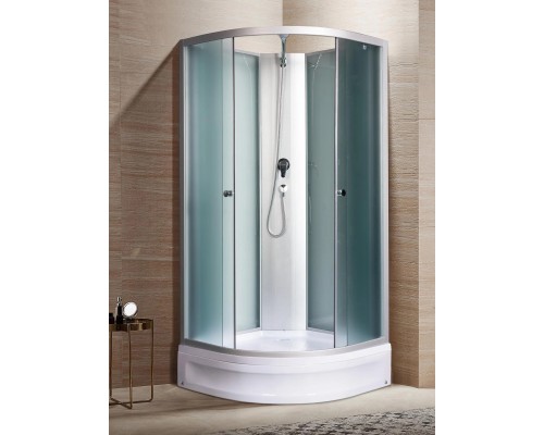 Душевая кабина River NARA LIGHT XL Б/К 90х90 без крыши, матовое стекло, профиль хром матовый