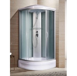 Душевая кабина River NARA LIGHT XL 100х100 матовое стекло, профиль хром матовый