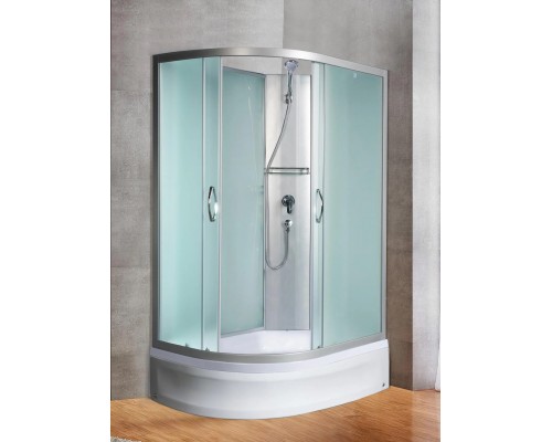 Душевая кабина River NARA Б/К 90х80 без крыши, матовое стекло, профиль хром матовый, правая